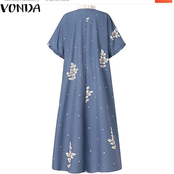 Elegant Short sleeve Maxi Dress By Vonda - Picture 4 of 6